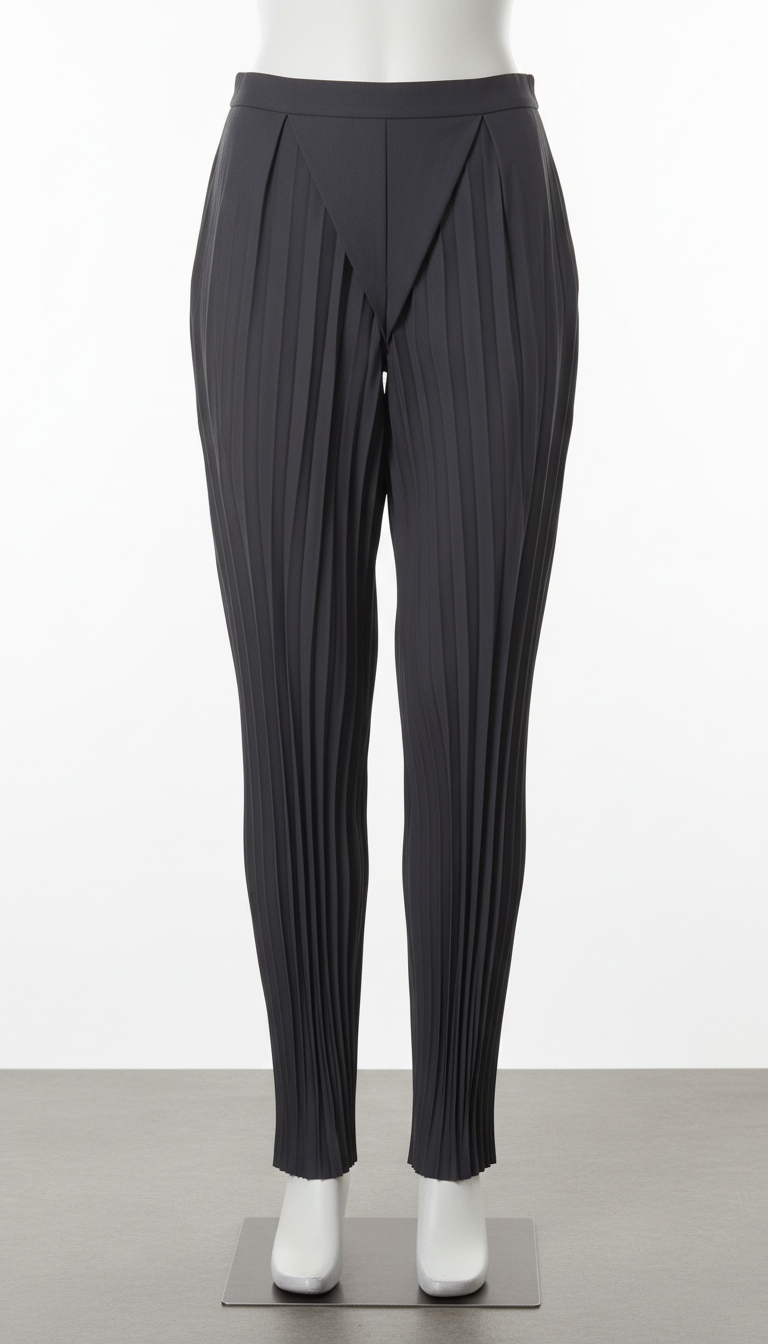 Plisseehose im Origami-Stil